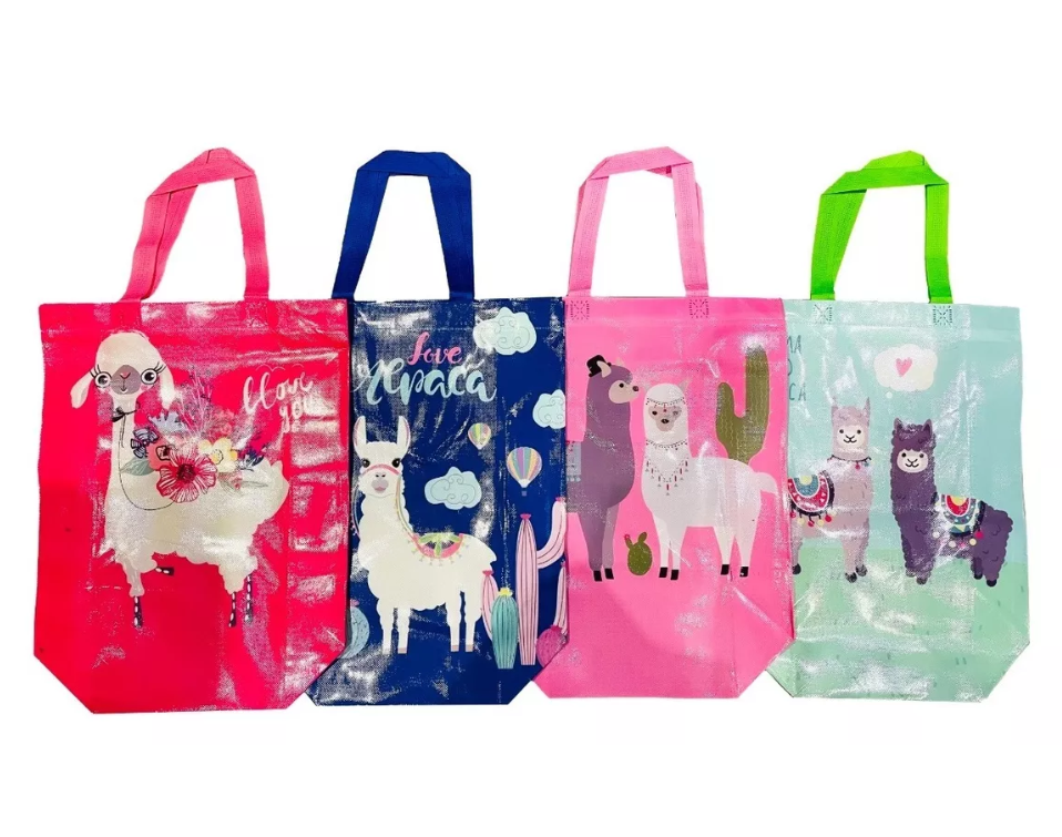 Pack 12 Bolsa Reutilizable Alpaca D Compras Regalo 42x32cm-0