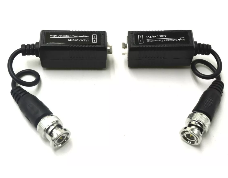 Par Video Balun Pasivo Doble Con Cable 1080p Hdcvi Ahd Hdtvi-3