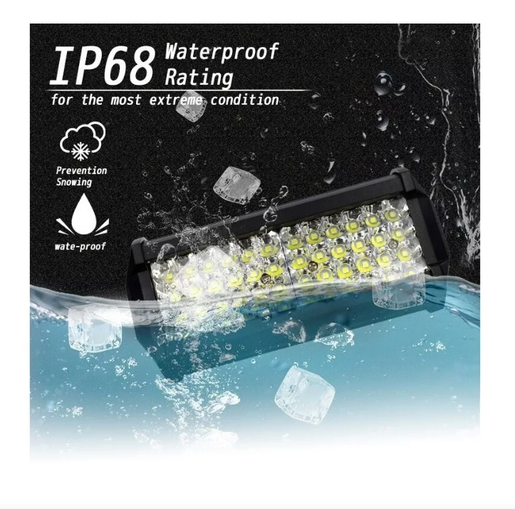 X2 Barra Foco Neblineros Led 144w Blanco Expansion Auto Moto-6