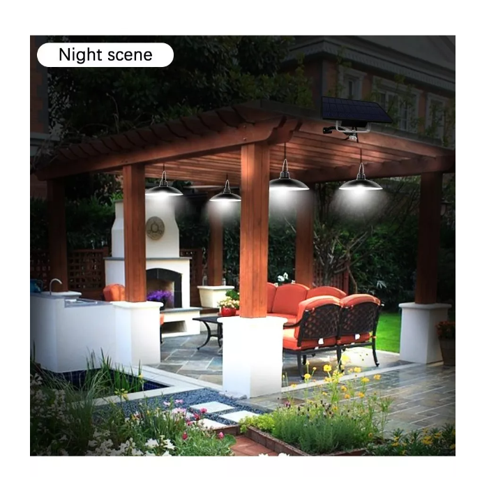 Lampara Solar Led Colgante Plafon + Control-3