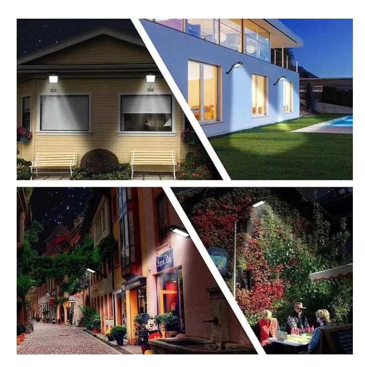 Foco Exterior Iluminacion Solar Foco N-624 Solares 240w-4