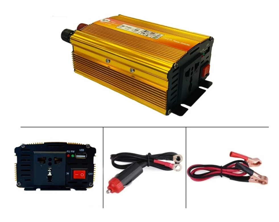 Conversor Inversor De Energia Auto 12v A 220v 500w-4