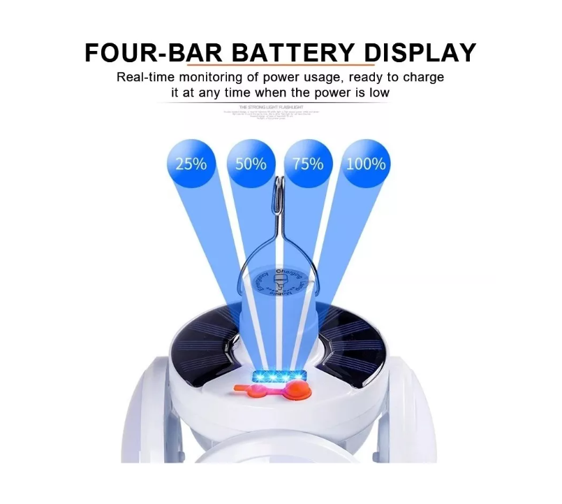 Pack 2 Ampolleta Solar Led De Emergencia Recargable-3