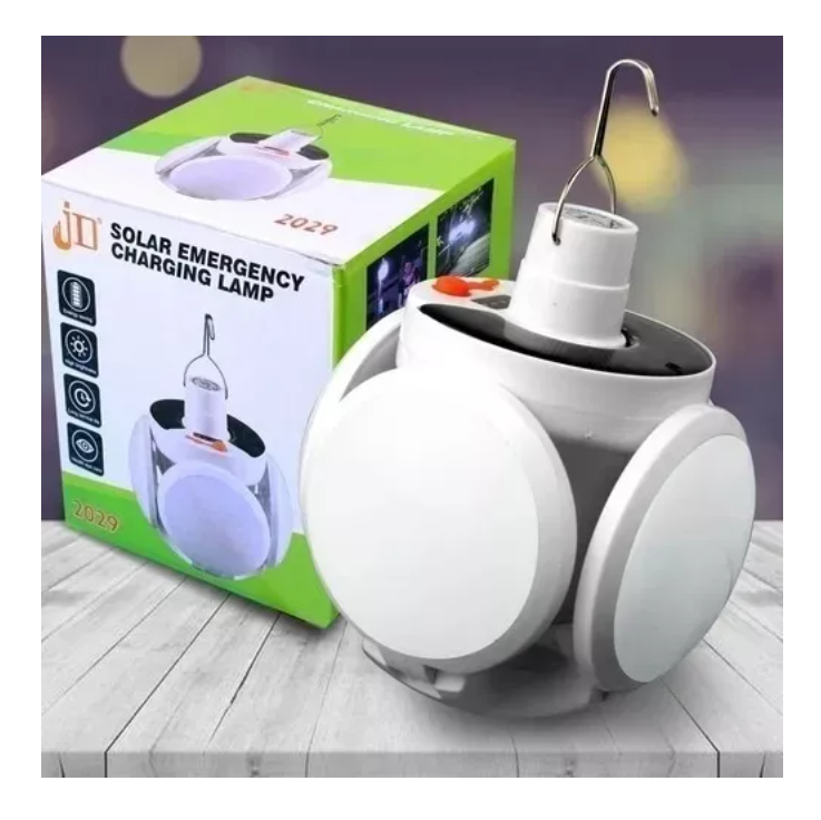 Pack 2 Ampolleta Solar Led De Emergencia Recargable-5