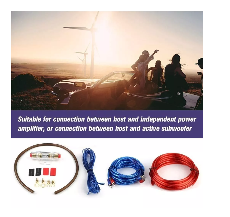 Kit Cables Para Amplificador Subwoofer 1500w Auto-2