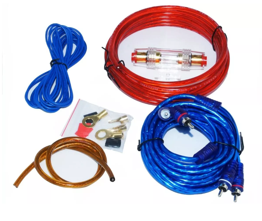 Kit Cables Para Amplificador Subwoofer 1500w Auto-4