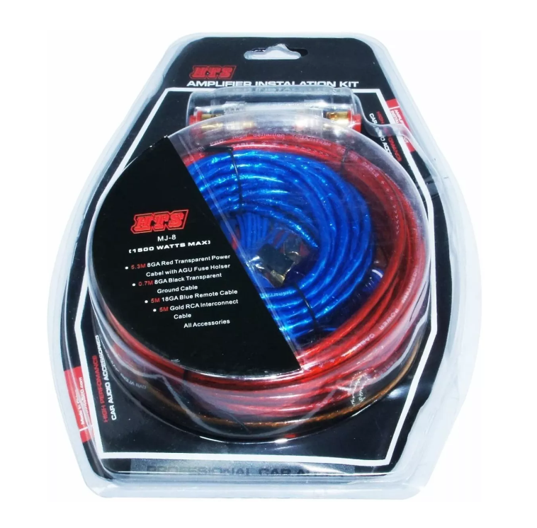 Kit Cables Para Amplificador Subwoofer 1500w Auto-5