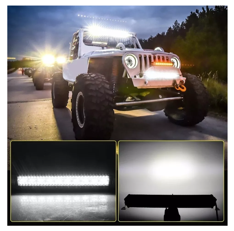 Luz Barra Led 390w Neblinero 4x4 Auto Camioneta Spot+flood-1