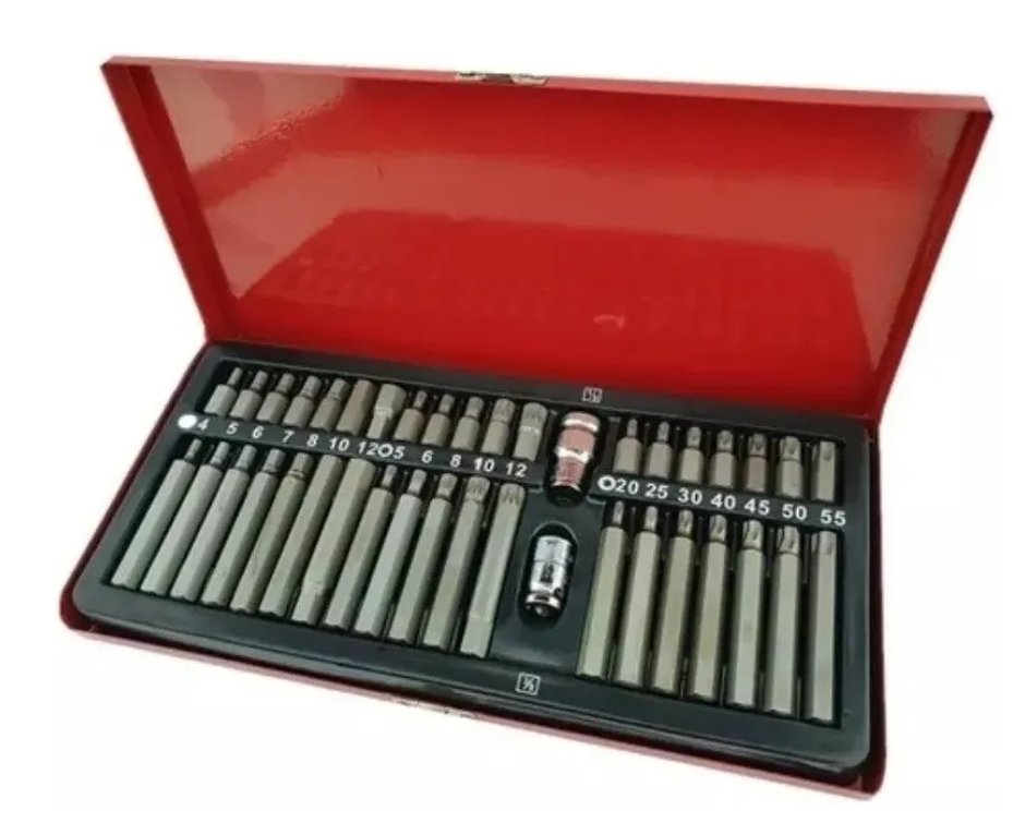 Set Kit Juego Puntas Corto Largo Torx Allen Imbus 40 Piezas-4