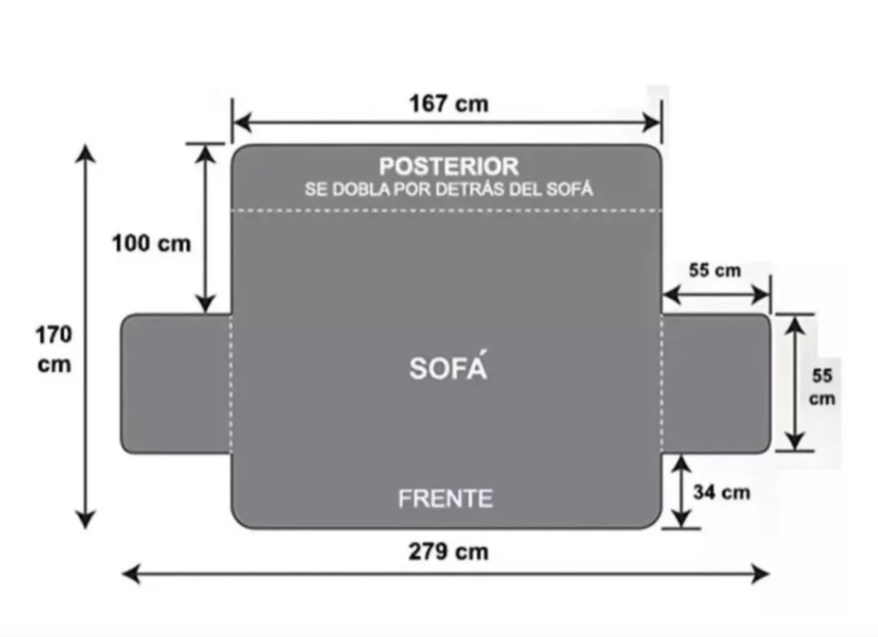 Funda Cobertor Reversible 3 Cuerpos-1