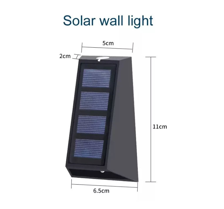 Pack 2 Luces Solares Patio Jardín Para Escaleras Y Muros-2