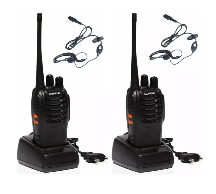 Pack 2 Radio Transmisor Walkie Baofeng 888s Con Manos Libres-4