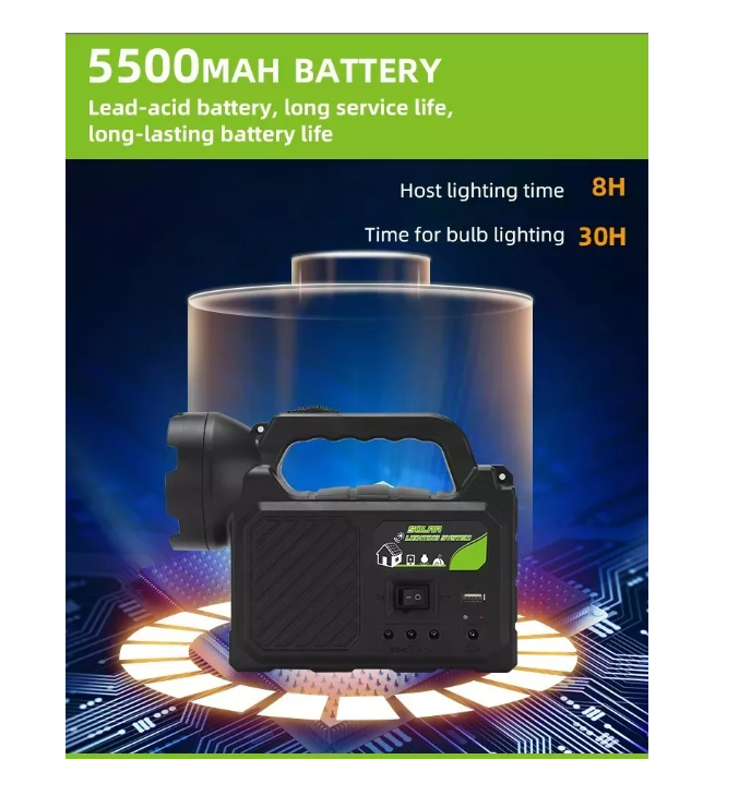 Kit Solar Emergencia Camping Usb 3 Ampolletas Linterna-6