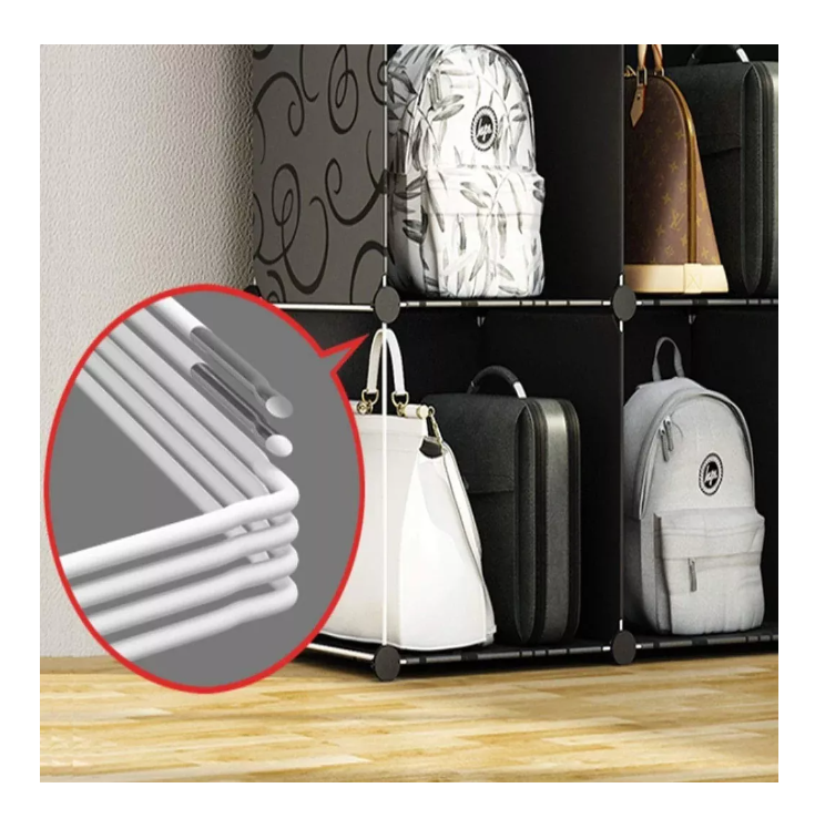 Organizador De Bolsos 6 Módulos Dormitorio Estante Armable-7