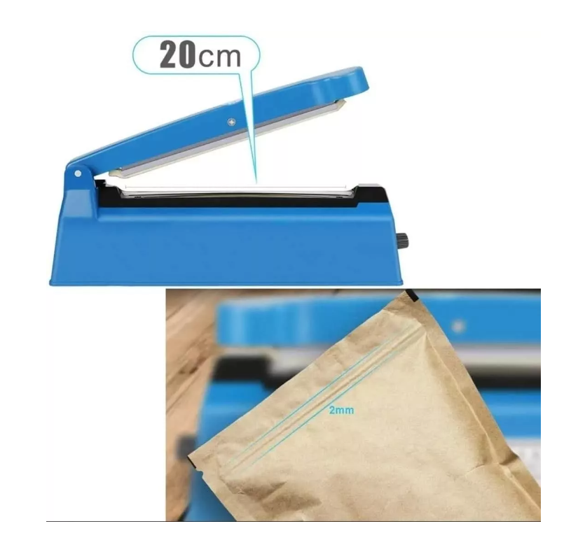 Maquina Para Sellar Selladora Bolsas 20cm + Repuesto-2