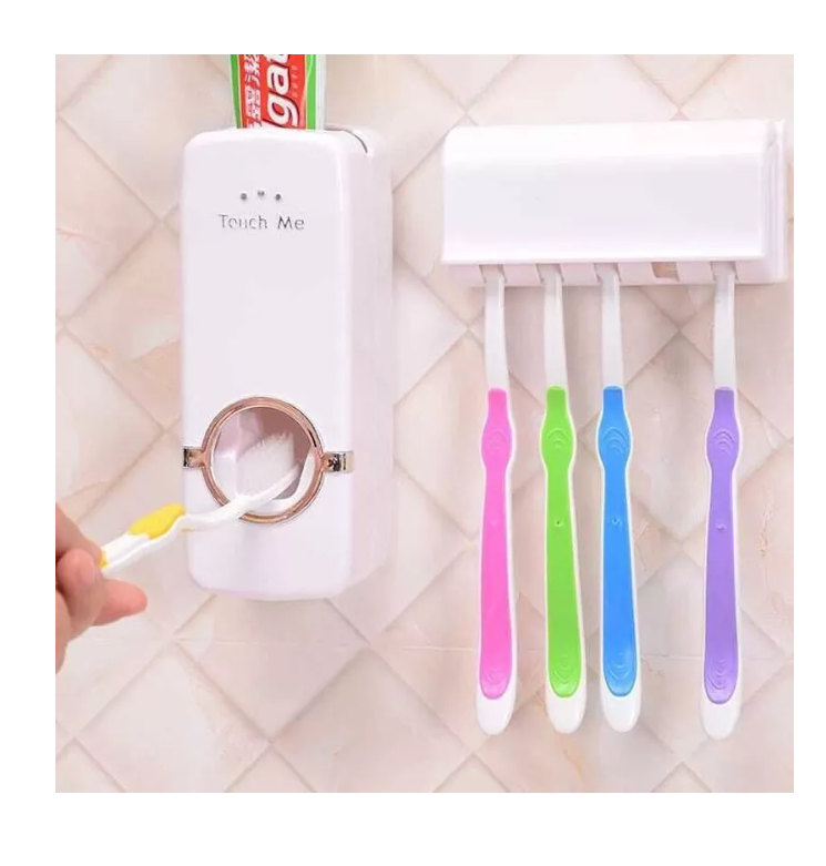 Dispensador Automático Pasta Dientes Porta Cepillo-7