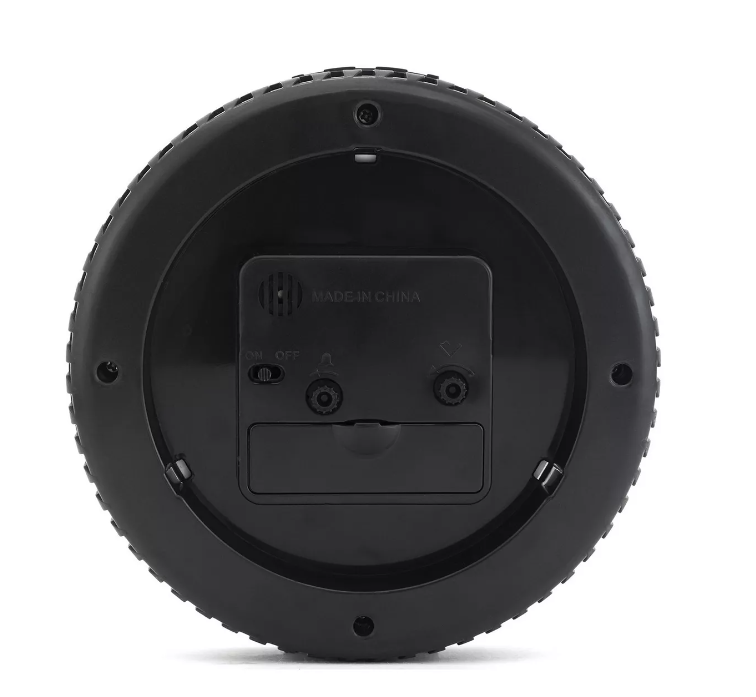 Reloj Despertador Redondo Dormitorio 14cm Diseño Auto Alarma-2