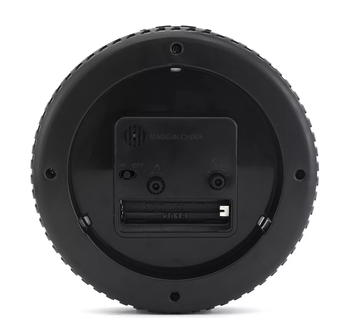Reloj Despertador Redondo Dormitorio 14cm Diseño Auto Alarma-3