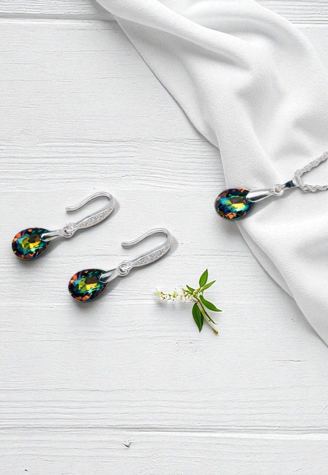 Conjunto Milan Cristales Genuinos Vitral Medium-2