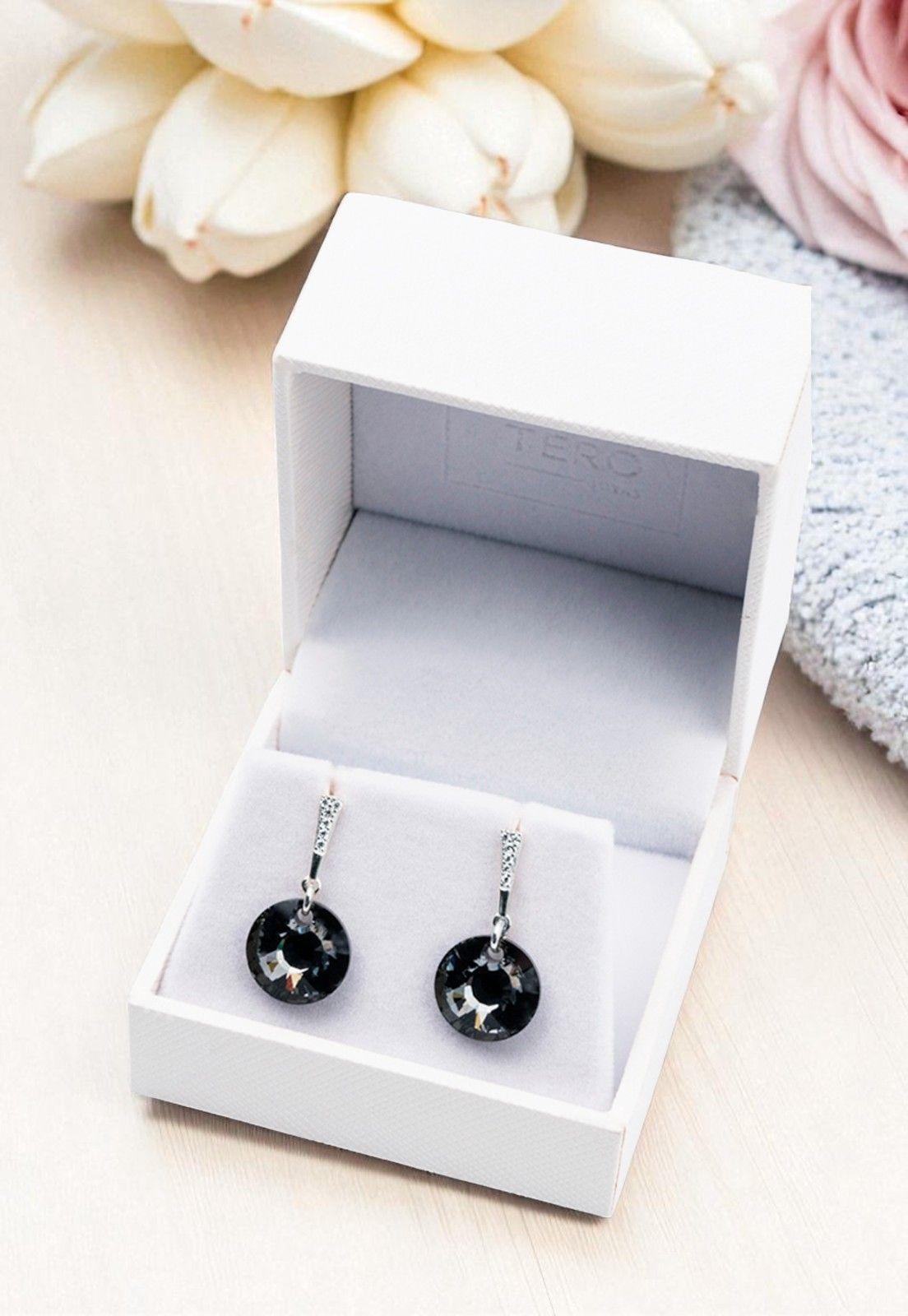 Aros Paris Cristales Genuinos Silver Night-3