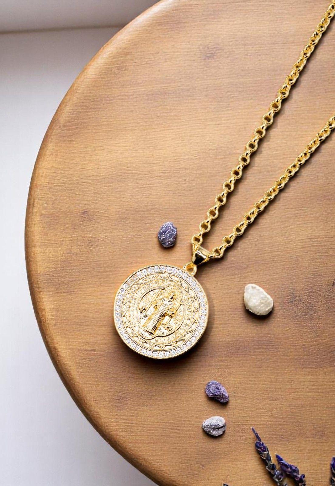 Collar San Benito Gold Microcircones-1