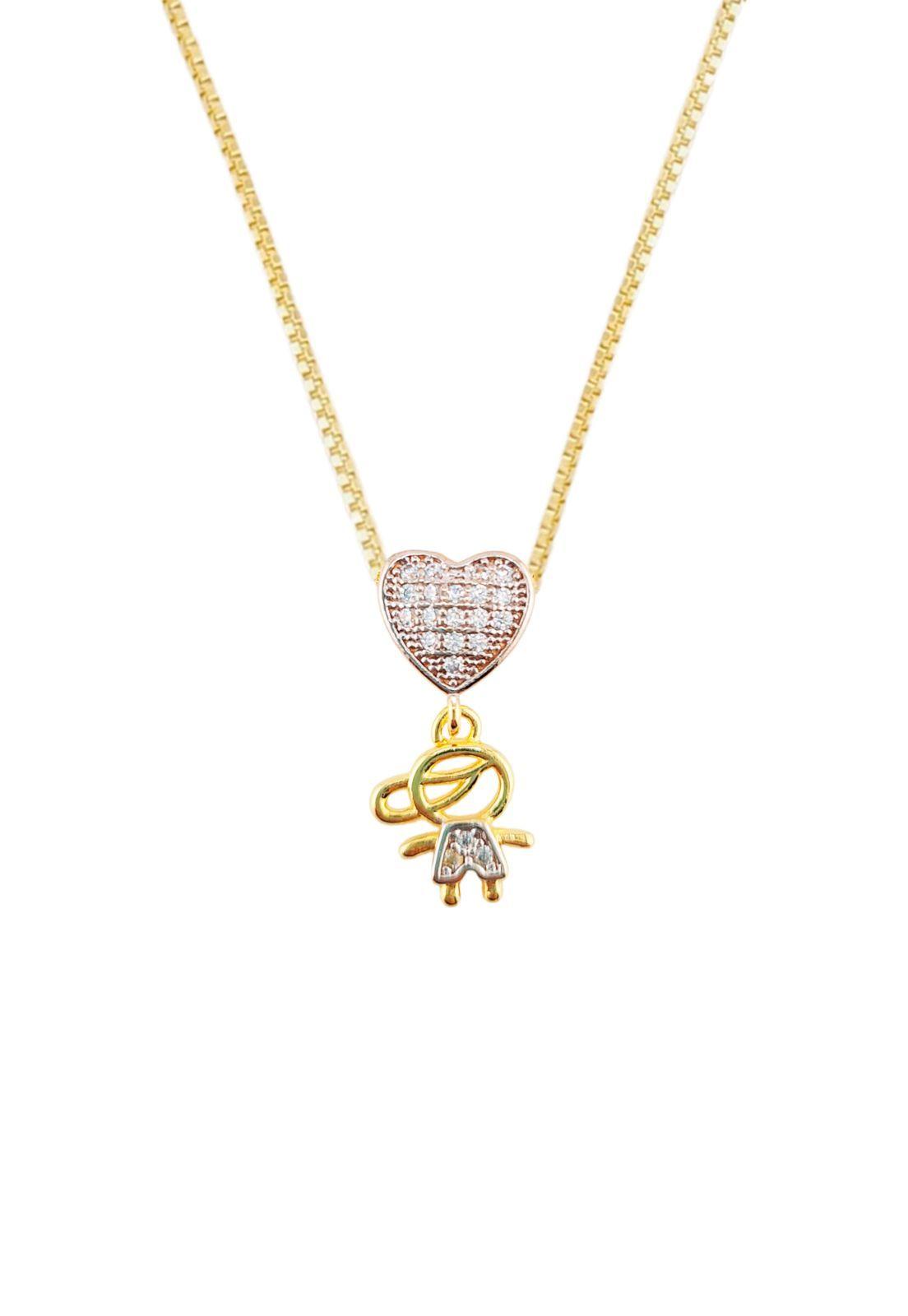 Collar Niño Microcircones Baño de Oro 24k.-0