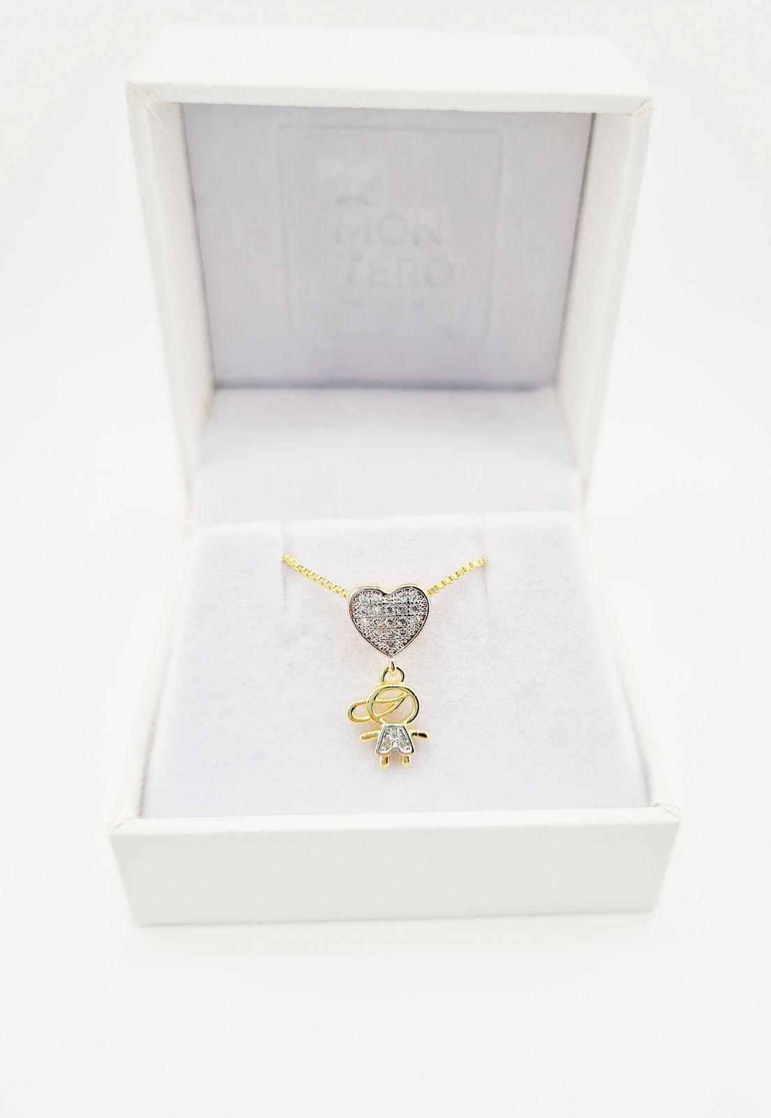 Collar Niño Microcircones Baño de Oro 24k.-2