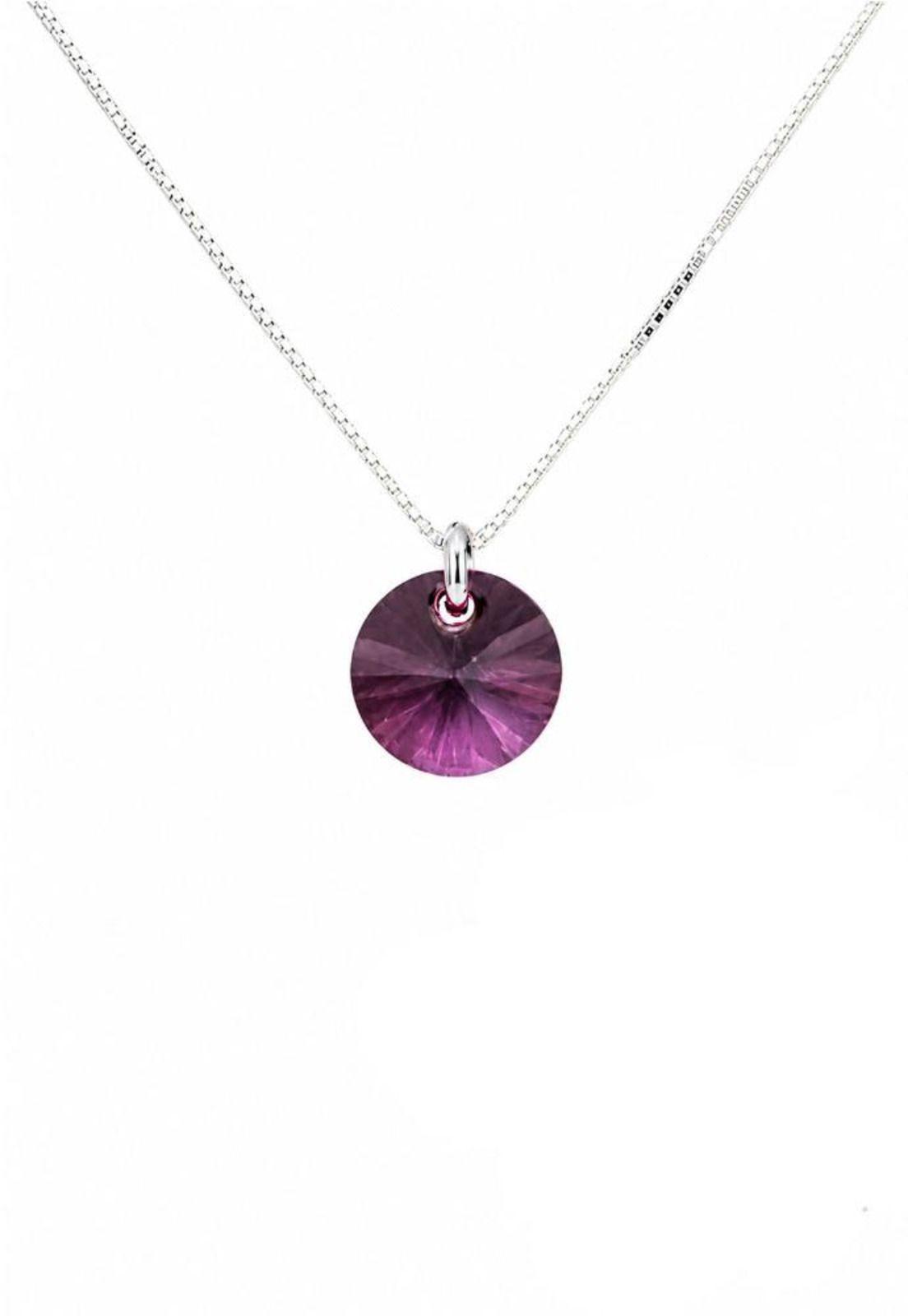 Collar Punto de Luz Plata 925 Cristal Swarovski®  Antique Pink-0