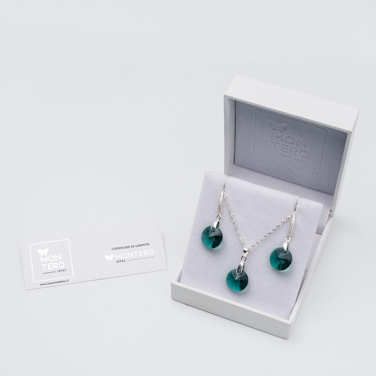 Conjunto Madrid Cristales Genuinos Emerald-2