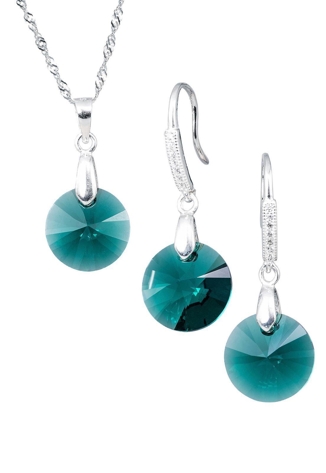 Conjunto Madrid Cristales Genuinos Emerald-1