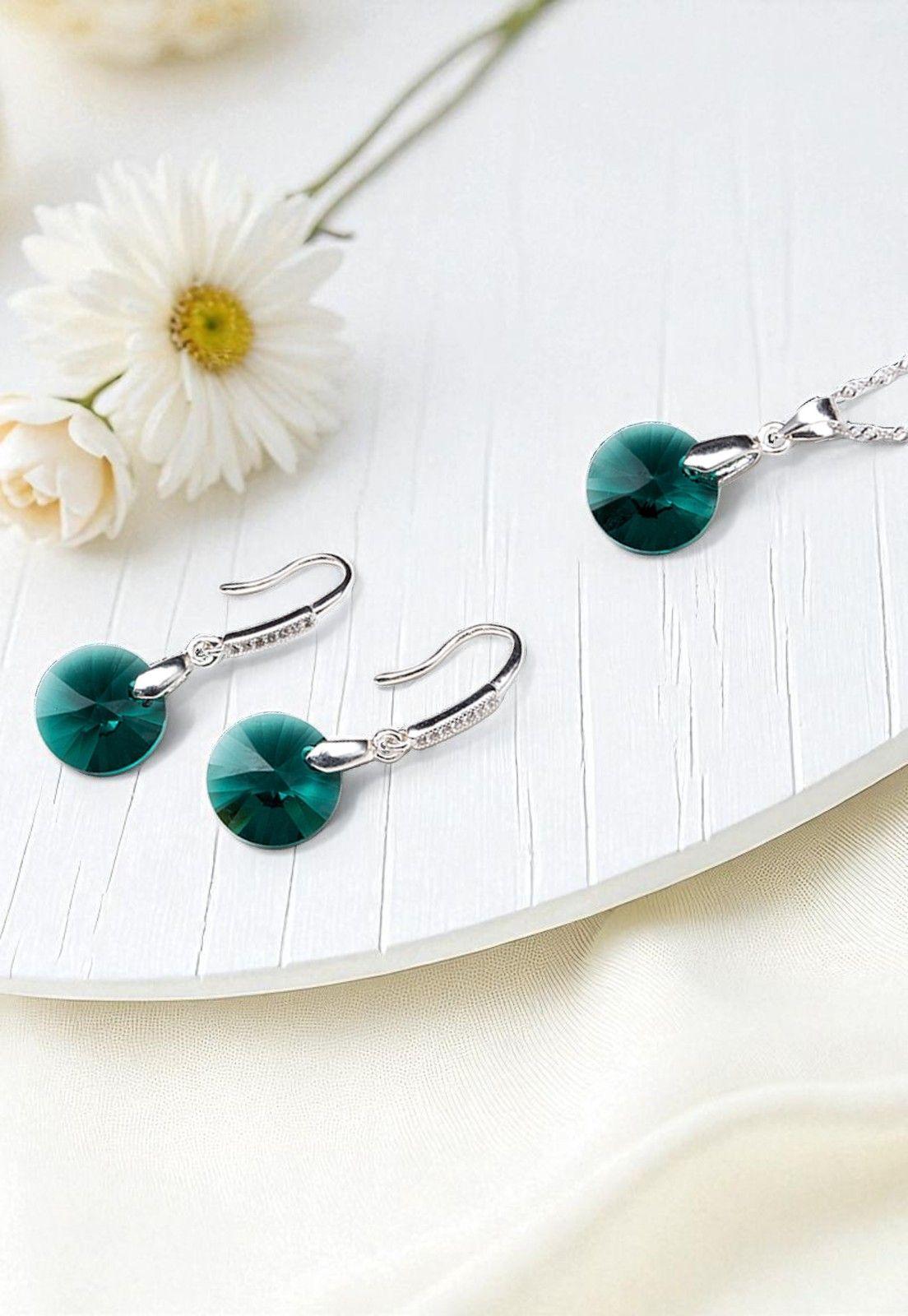 Conjunto Madrid Cristales Genuinos Emerald-3