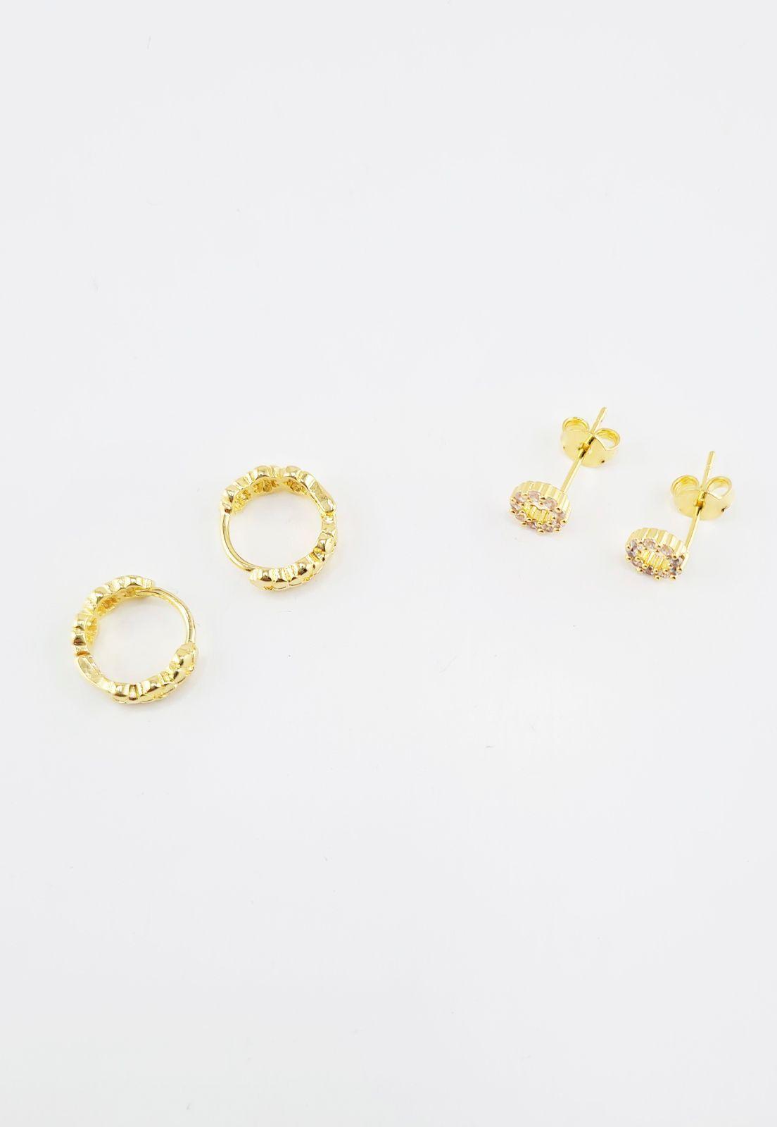 Pack Aros Lenka Gold Baño de Oro 24k-3