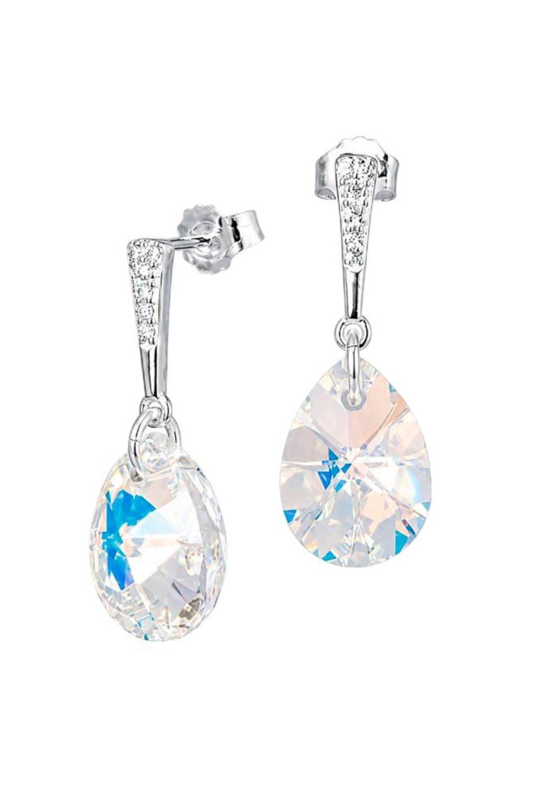 Aros Encanto Plata 925 Cristal Swarovski® Aurora Boreal-0