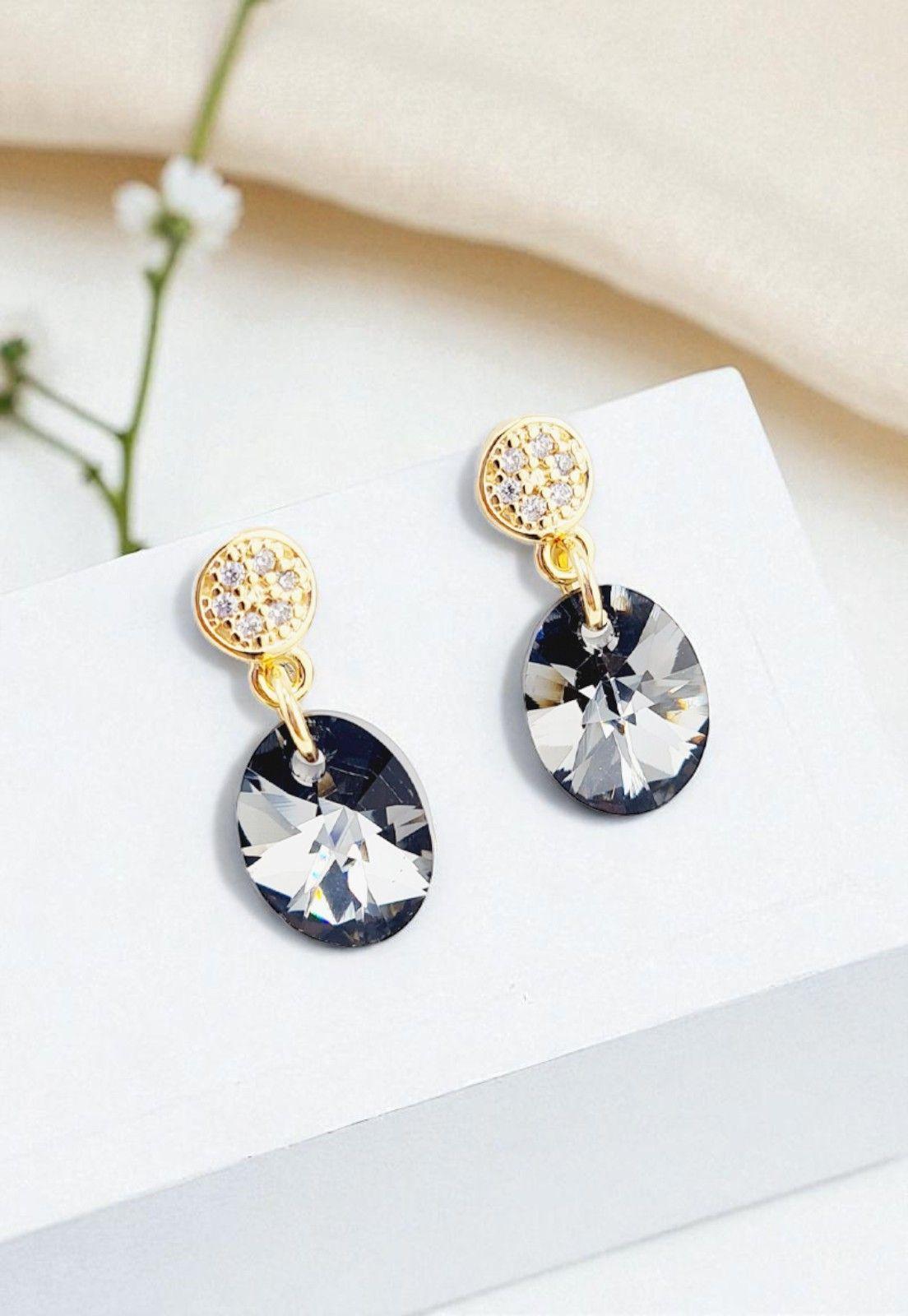 Conjunto Praga Baño Oro 24K Cristal Genuino Silver Night-4