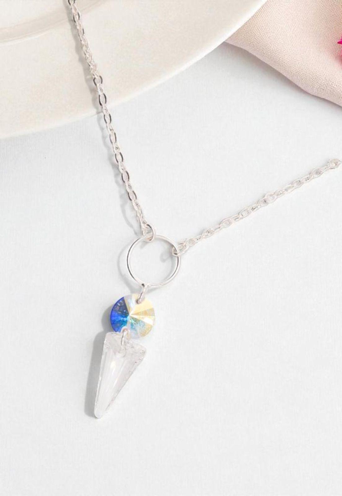 Collar Mystic Plata 925  Cristal Swarovski® Transparente-1