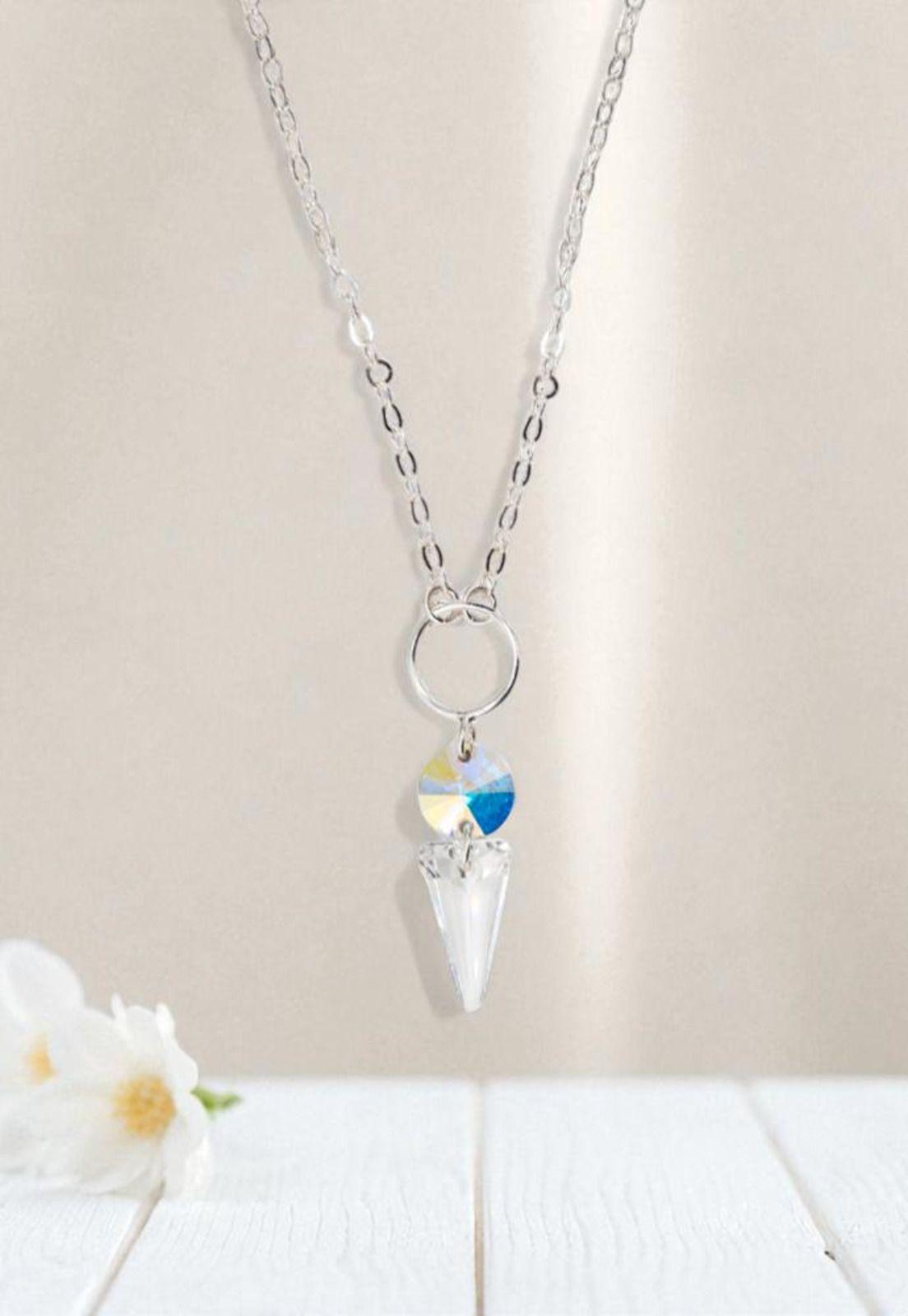 Collar Mystic Plata 925  Cristal Swarovski® Transparente-2