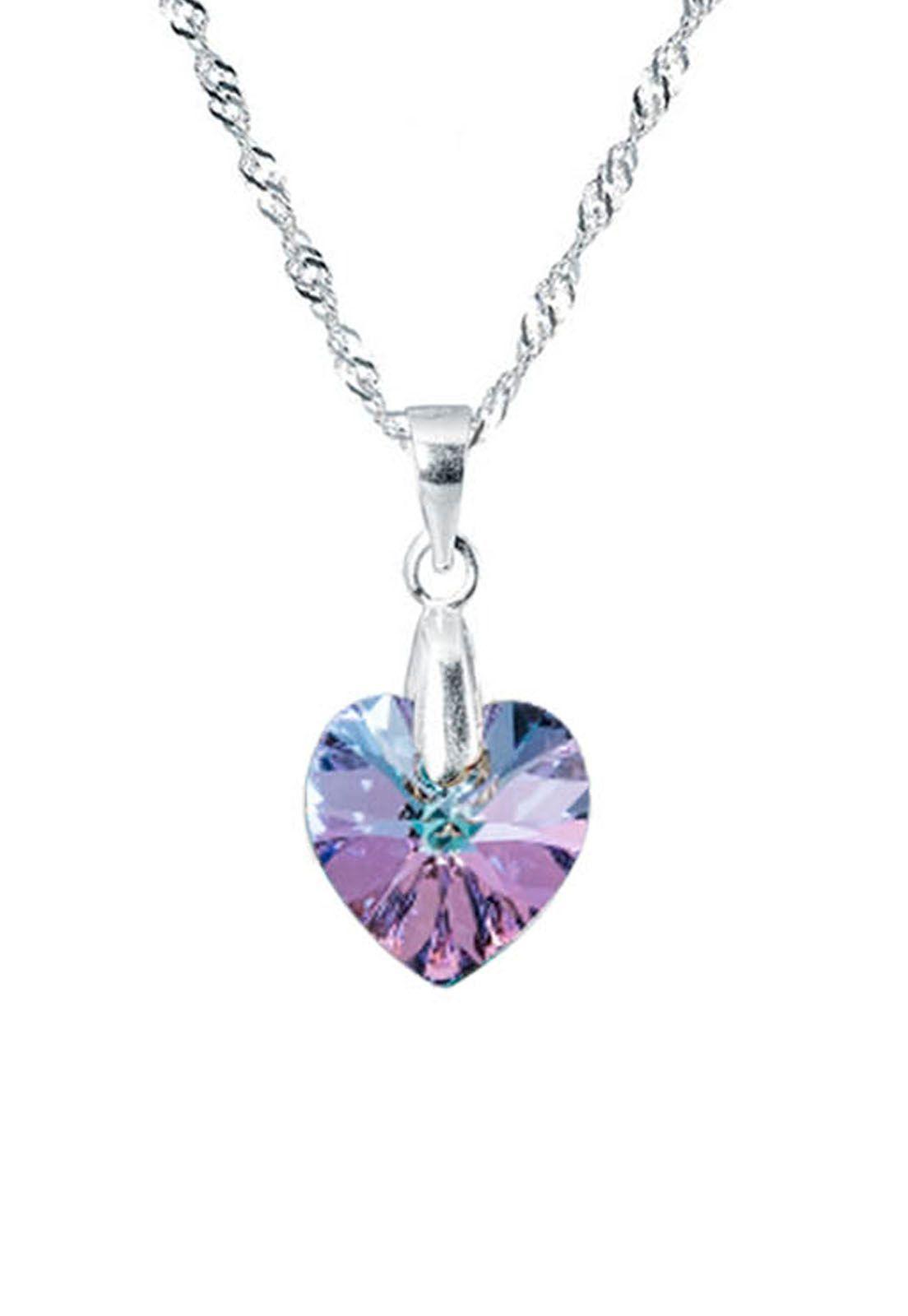 Collar Romance Plata Italiana 925 Cristal Swarovski® Vitral Light-0