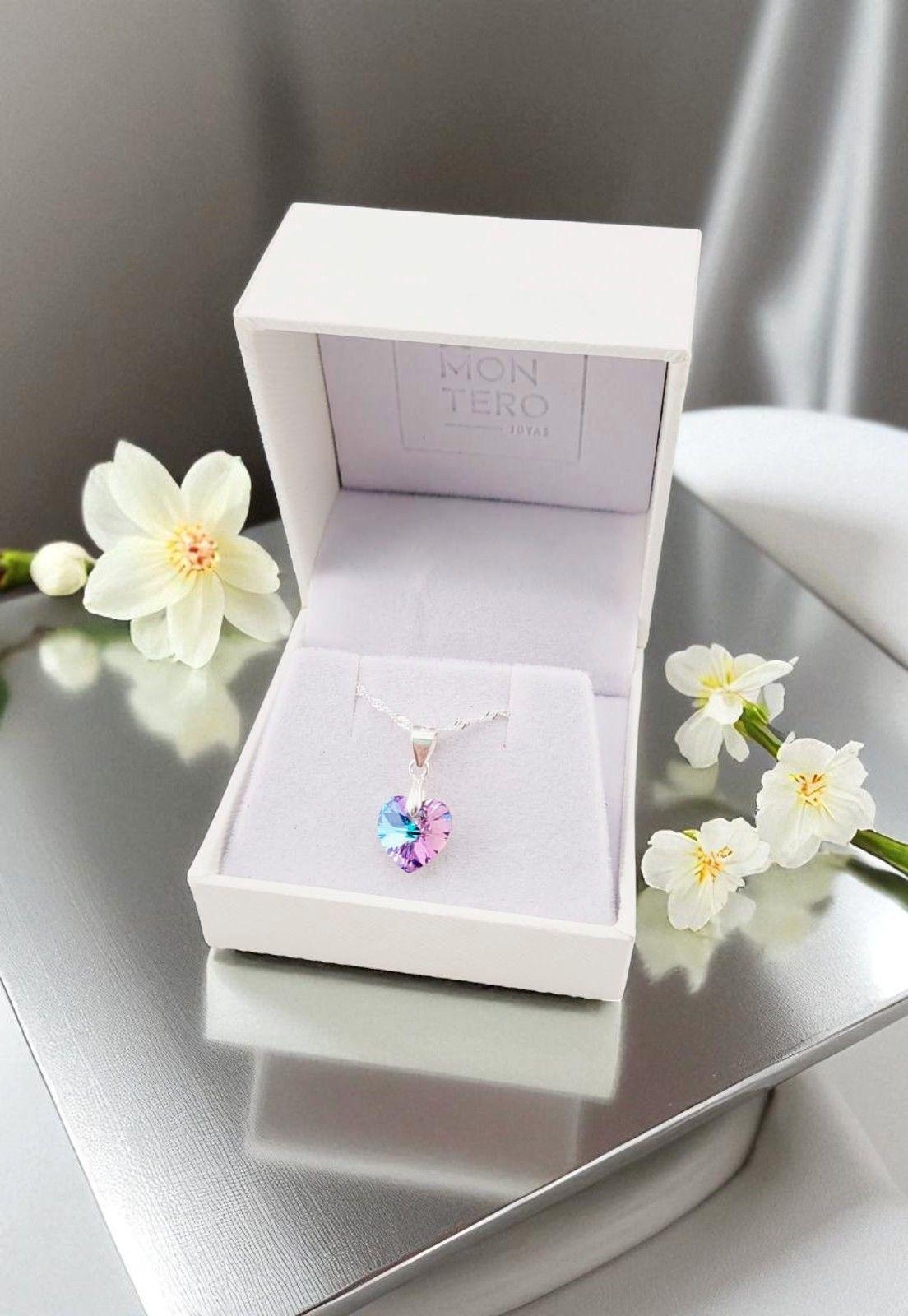 Collar Romance Plata Italiana 925 Cristal Swarovski® Vitral Light-3