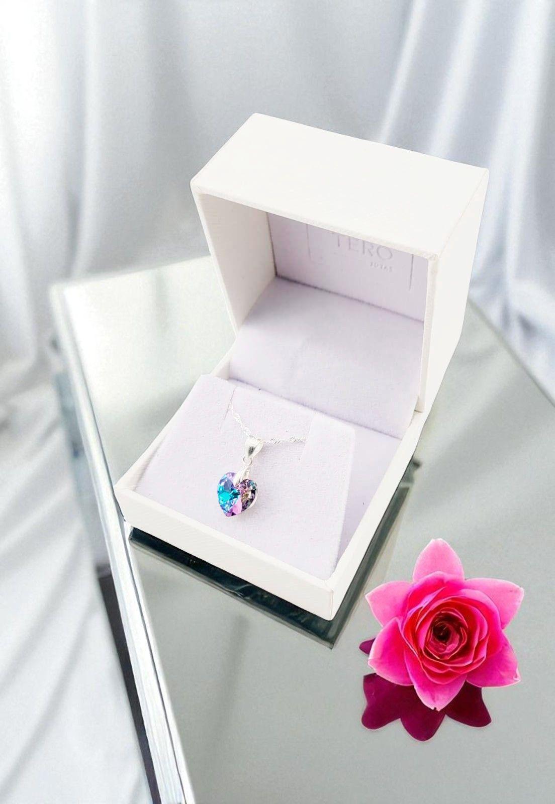 Collar Romance Plata Italiana 925 Cristal Swarovski® Vitral Light-4