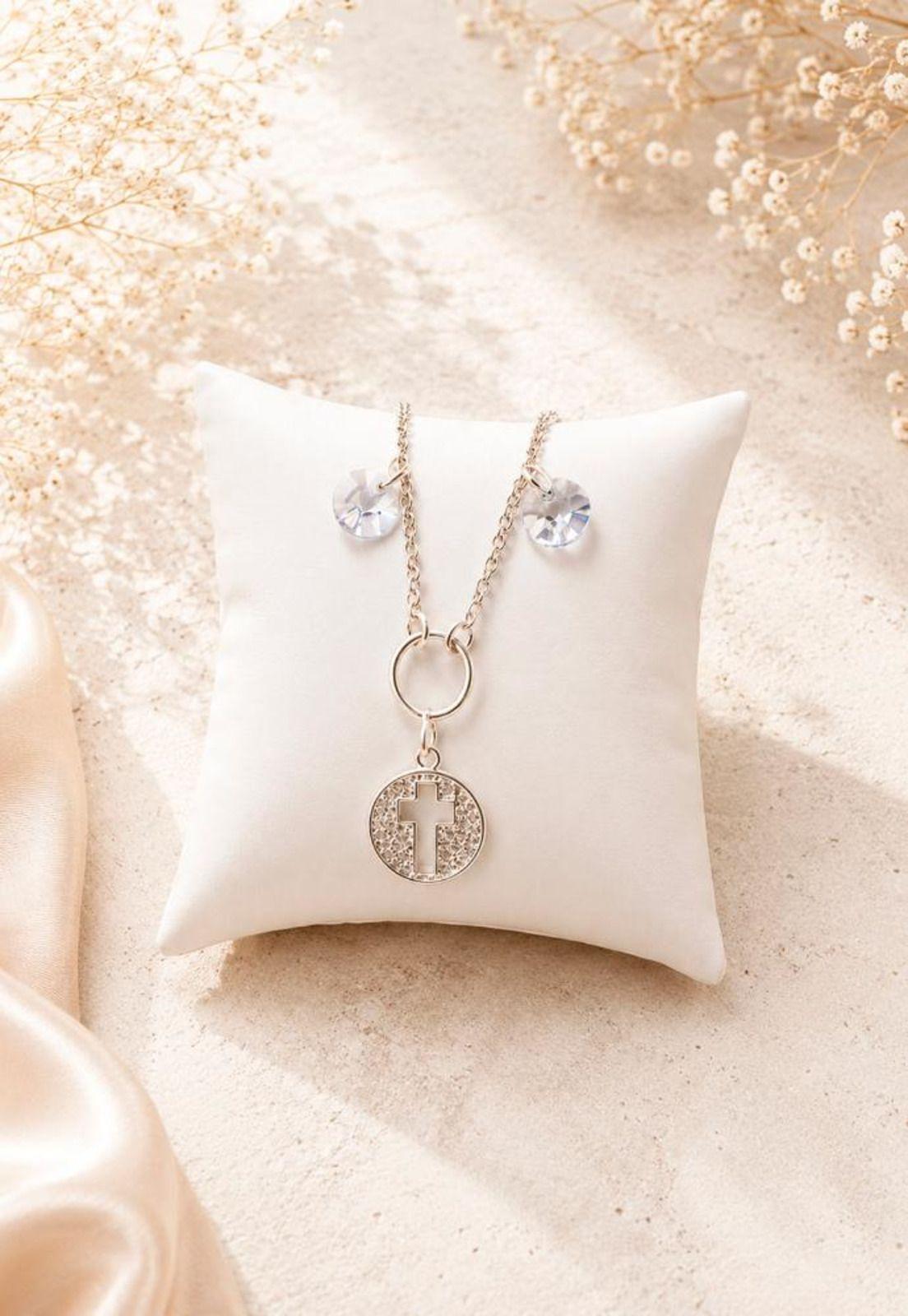 Pulsera Fe Plata 925 Cristal Swarovski® Blue Shade-4