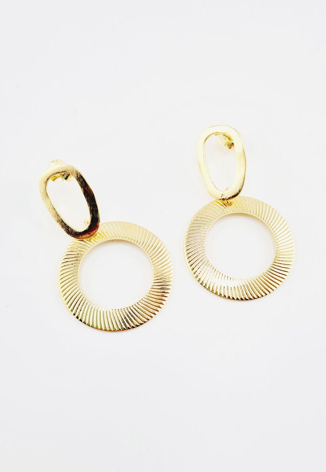Aros Antonella Baño de Oro 24k-2