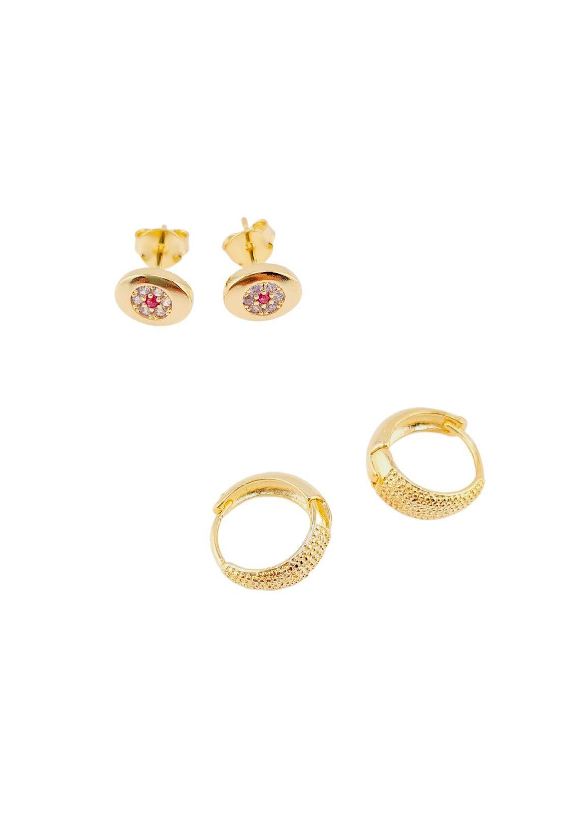 Pack Aros Plata Con Baño de Oro 24k Cadiz-1