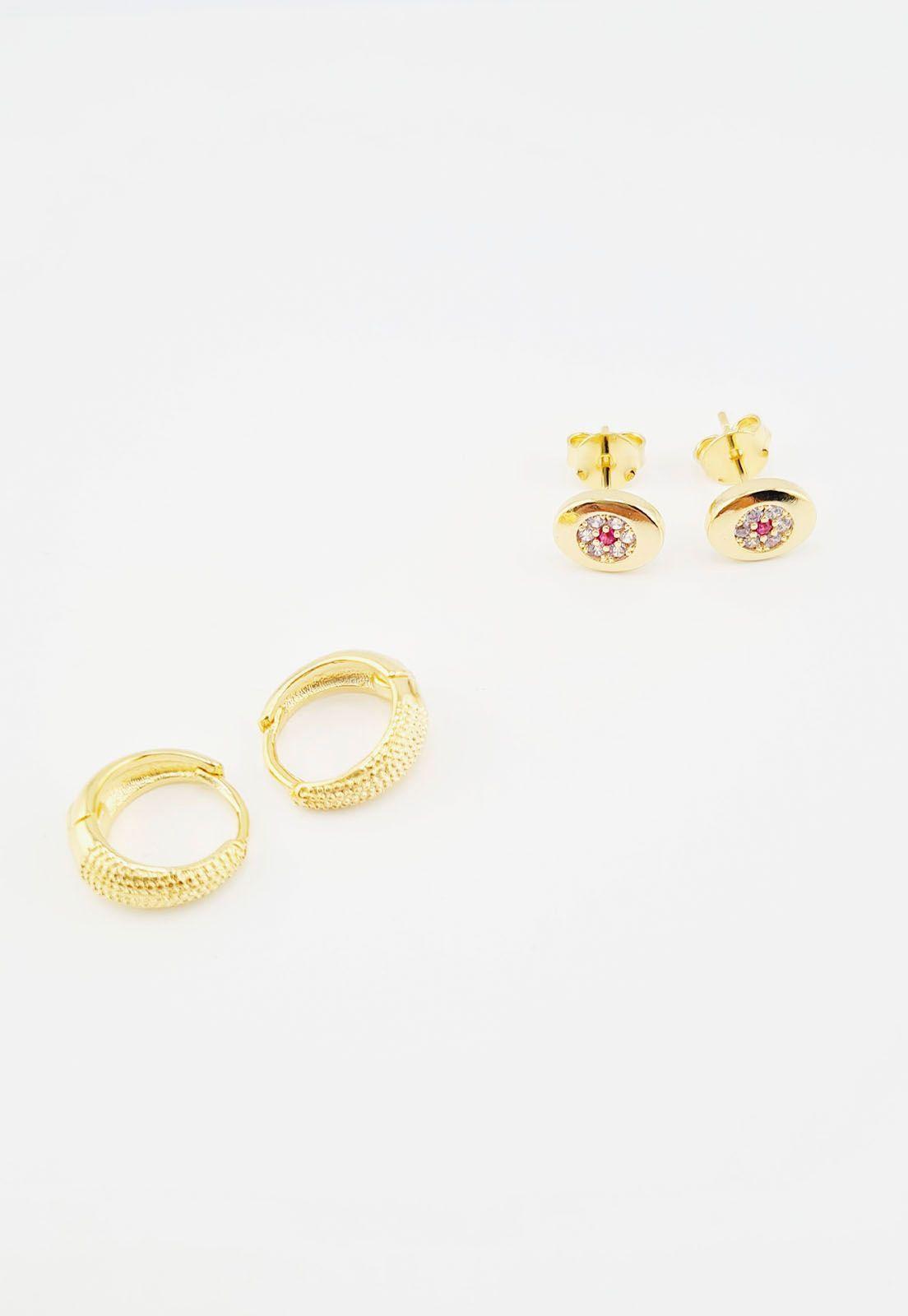 Pack Aros Plata Con Baño de Oro 24k Cadiz-2