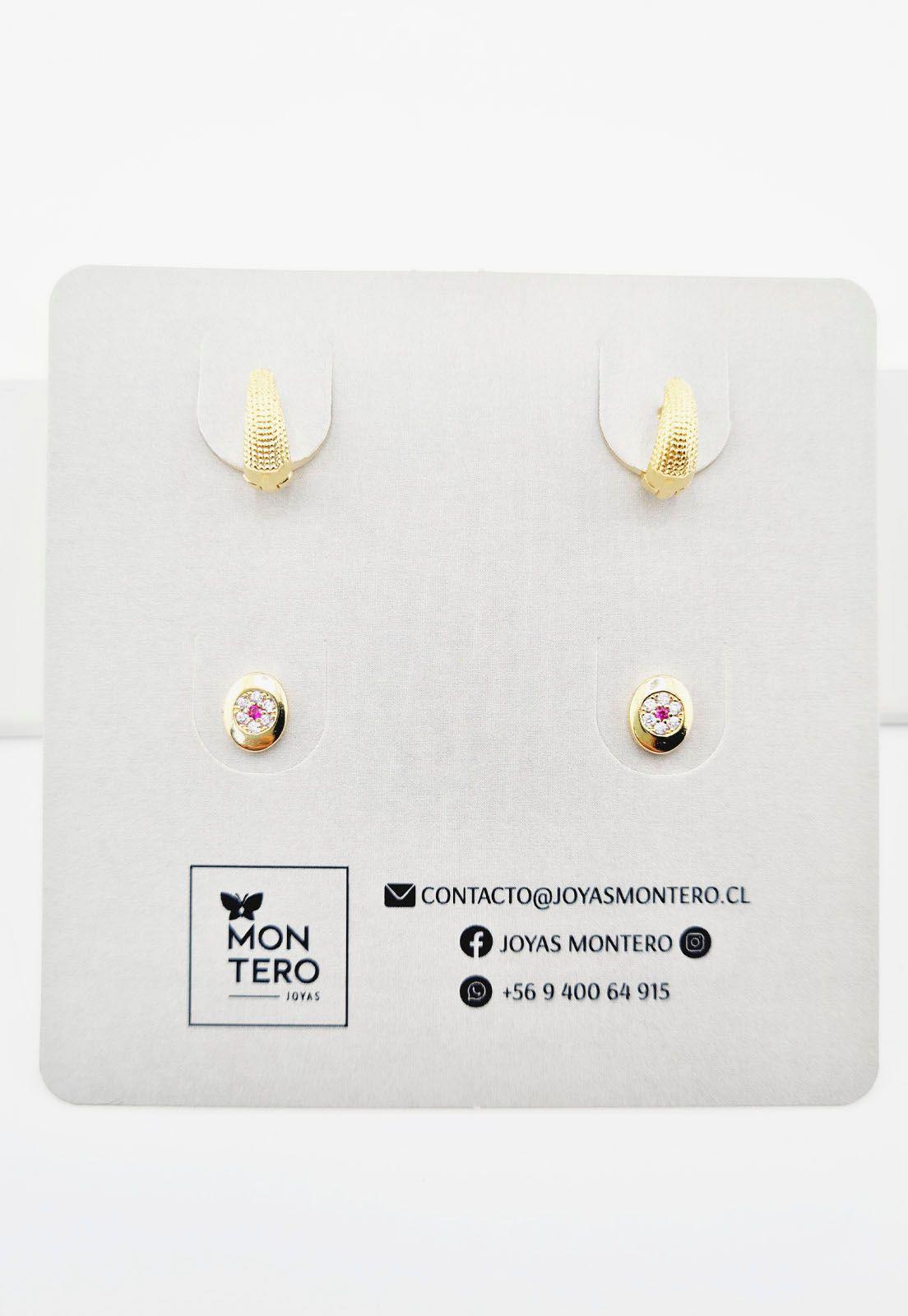 Pack Aros Plata Con Baño de Oro 24k Cadiz-5