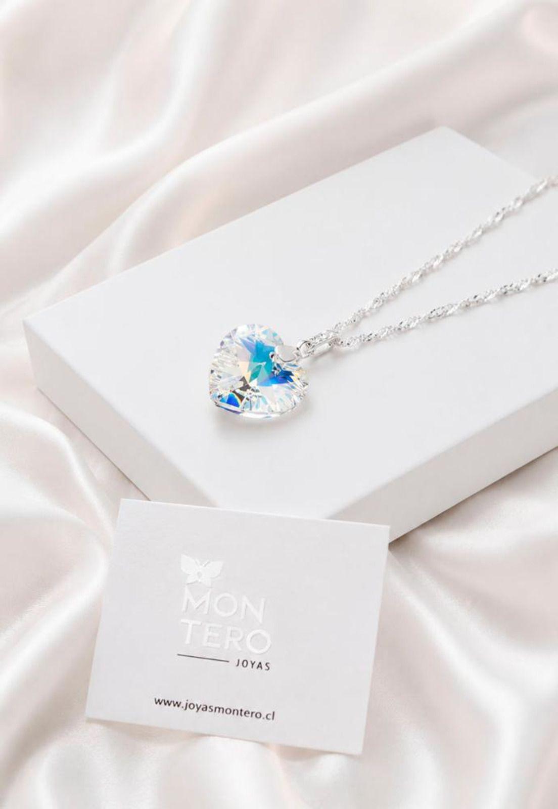 Collar Gran Romance Plata 925 Cristal Swarovski® Aurora Boreal-4