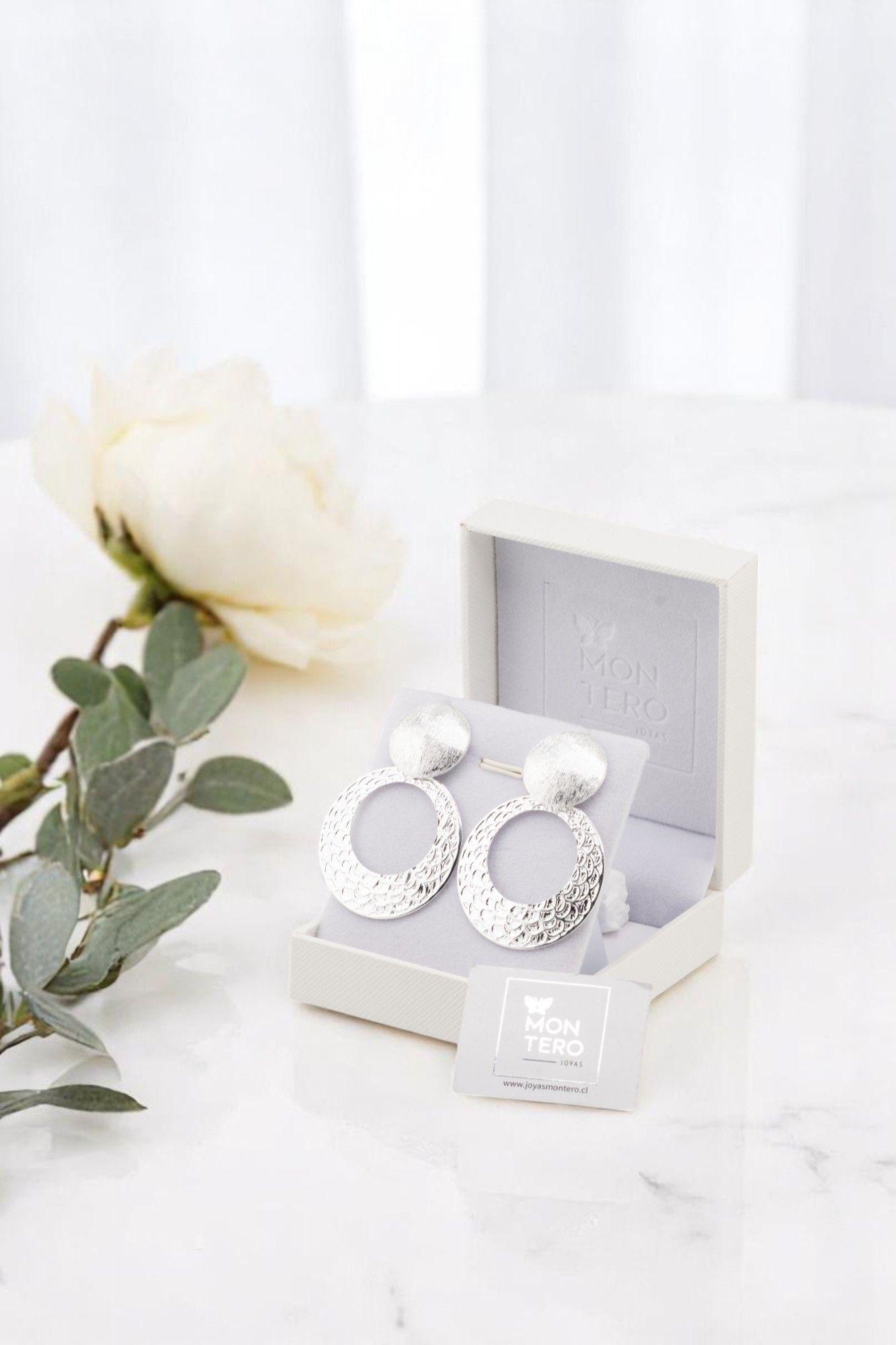Aros Elena Silver Baño de Oro 24k-2
