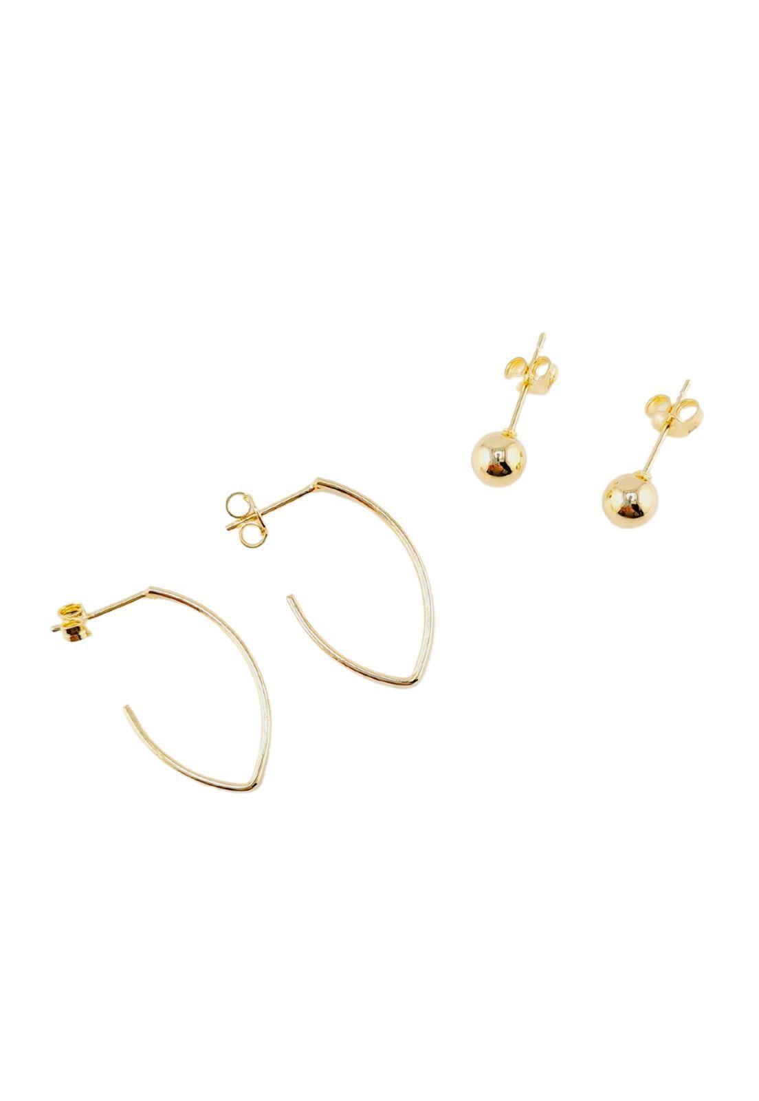 Pack Aros Laura Gold Baño de Oro 24k.-0