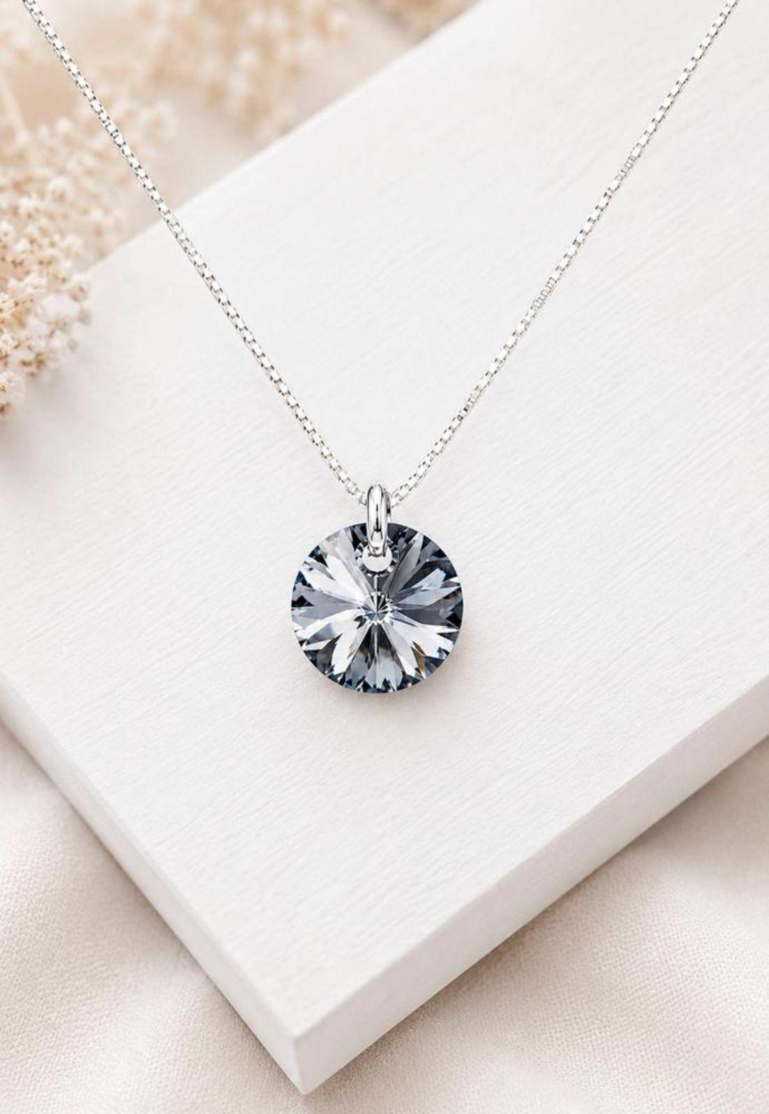 Collar Punto de Luz Plata 925 Cristal Swarovski® Silver Night-2