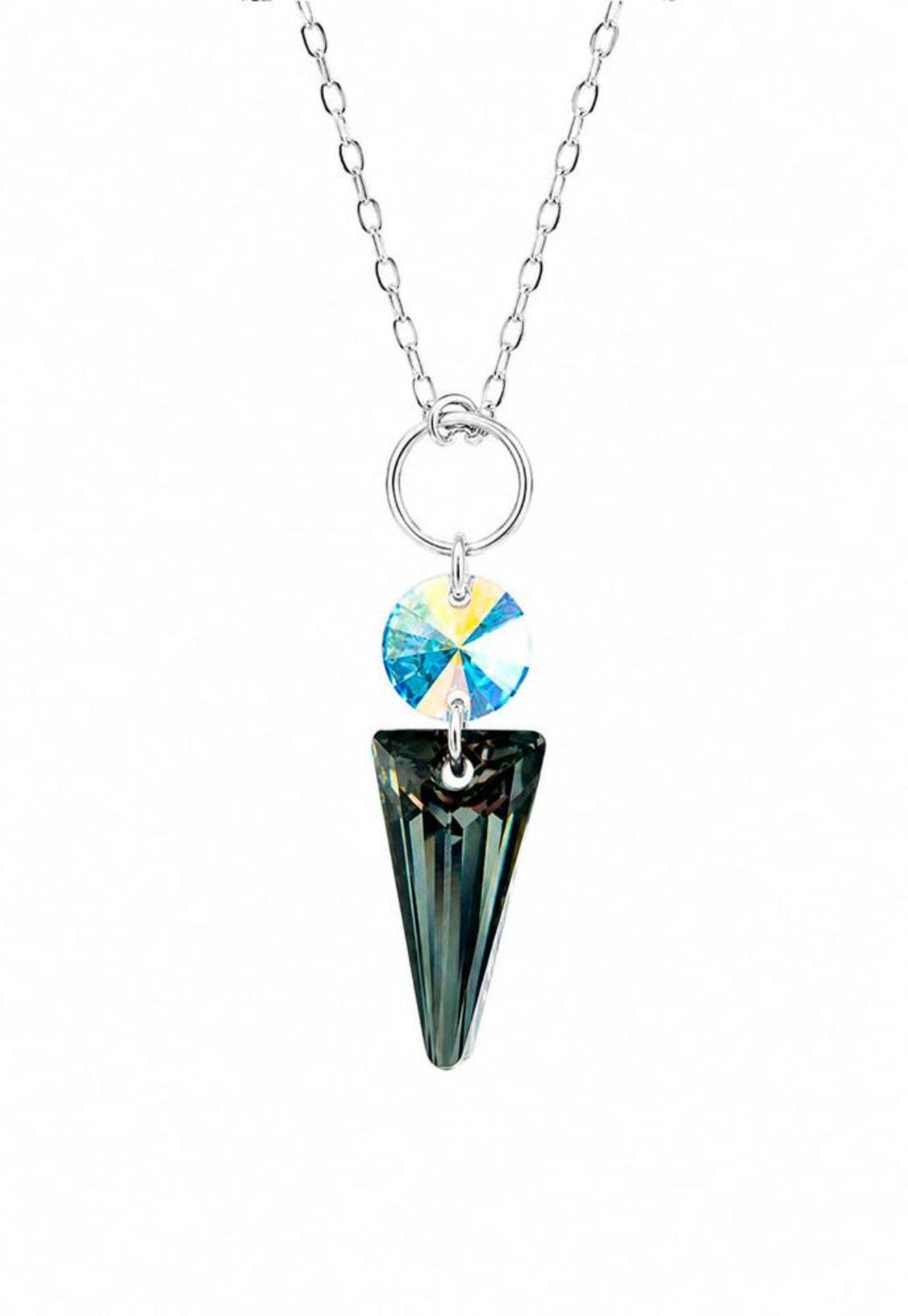 Collar Mystic Plata 925  Cristal Swarovski® Silver Night-0