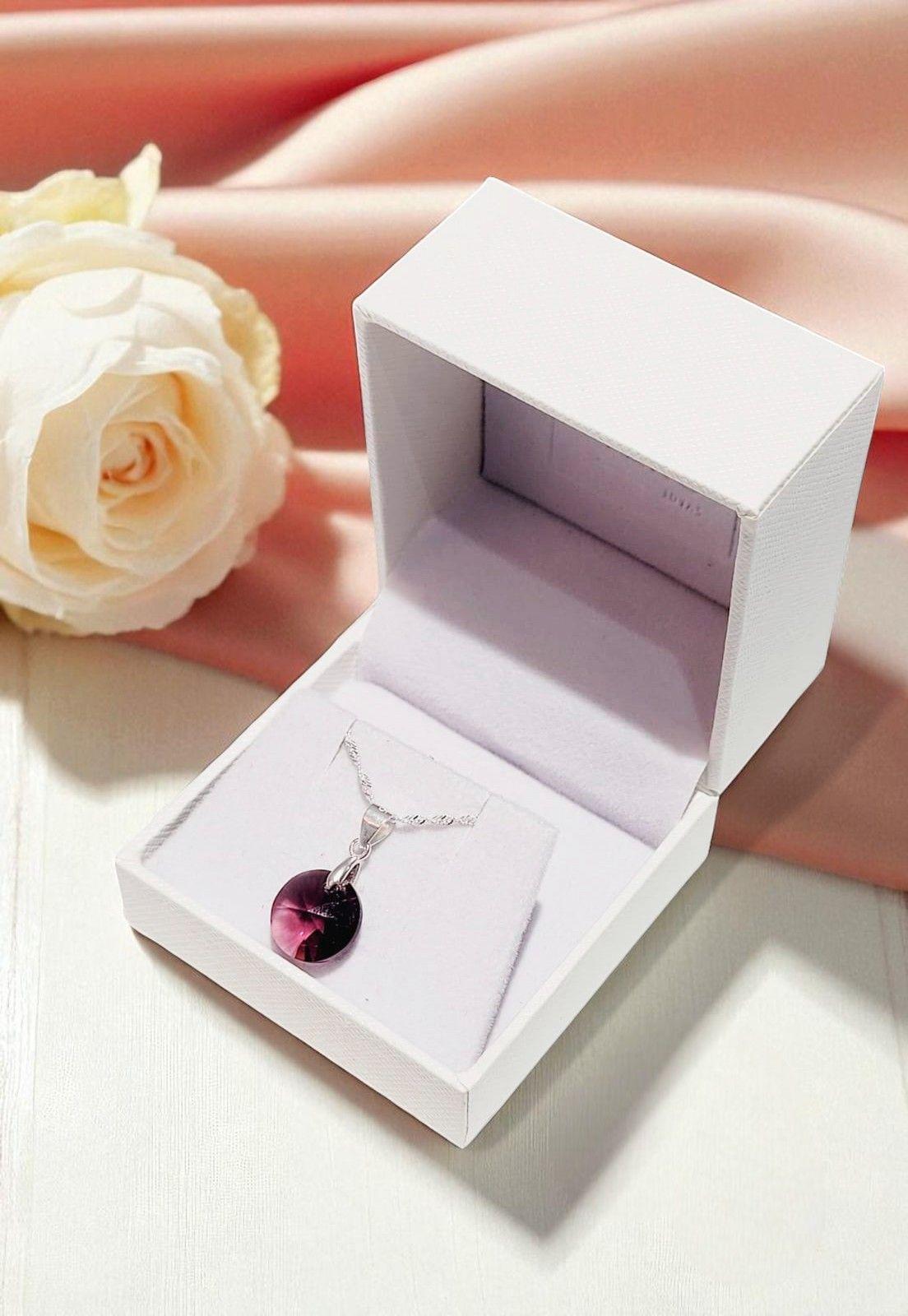 Collar Paris Plata 925 Cristal Genuino Amethyst-4